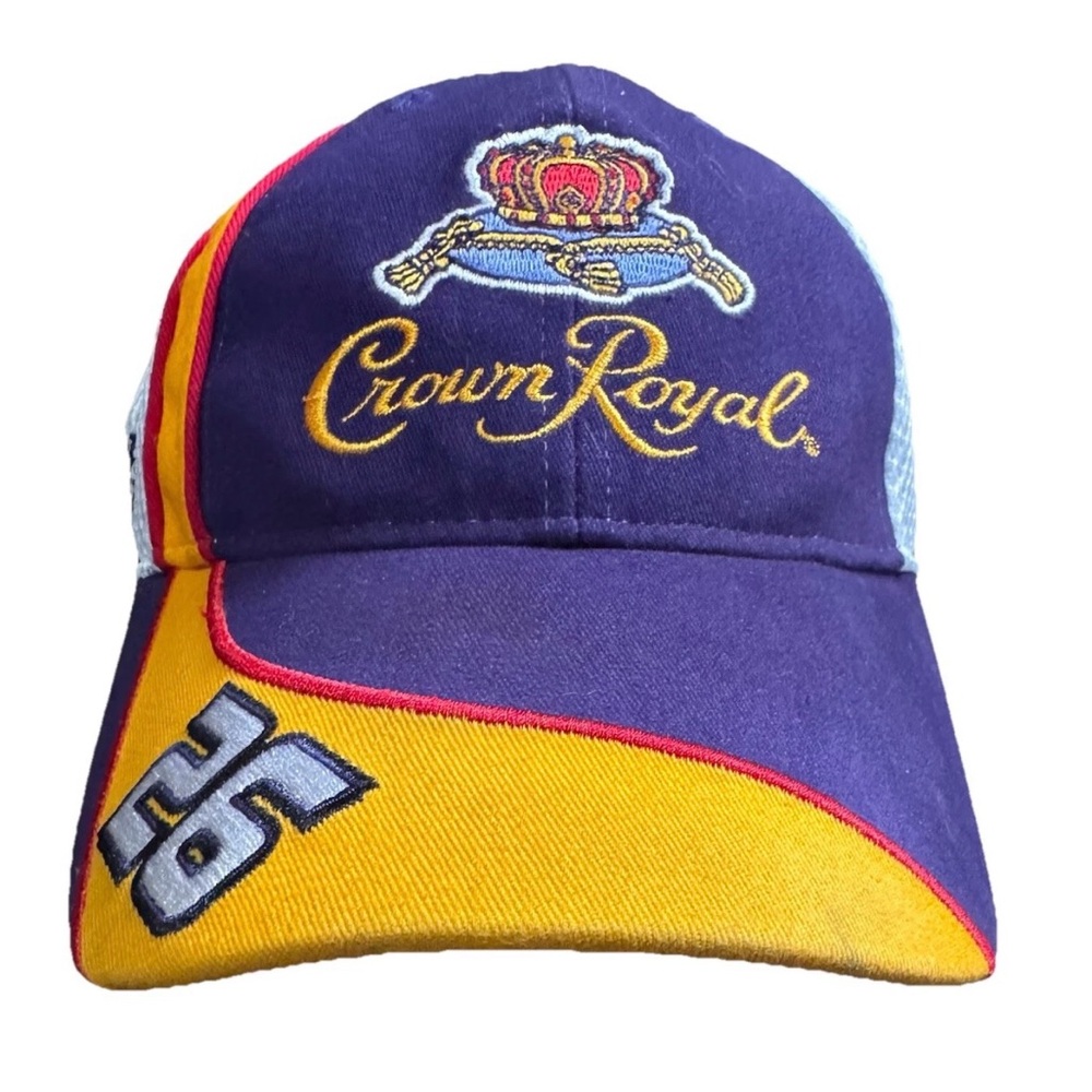 CROWN ROYAL ROUSH FENWAY RACING #26 BASEBALL STYLE HAT WITH SIGNATURE AS SHOWN